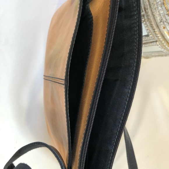 Fossil Crossbody Soft, Pebbled, Colour Block Leather Bag, GUC - Picture 9 of 14